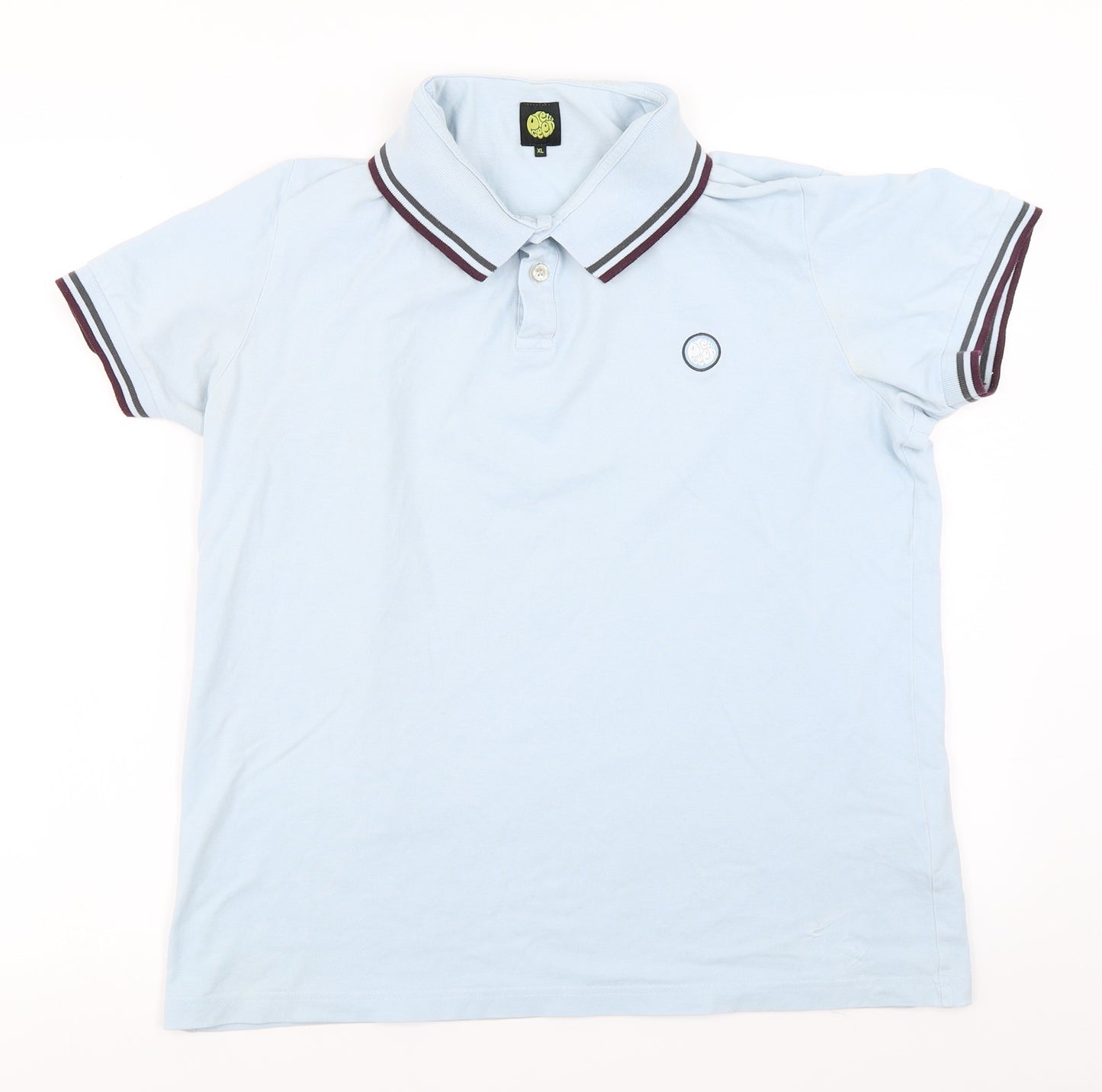 Pretty Green Mens Blue    Polo Size XL