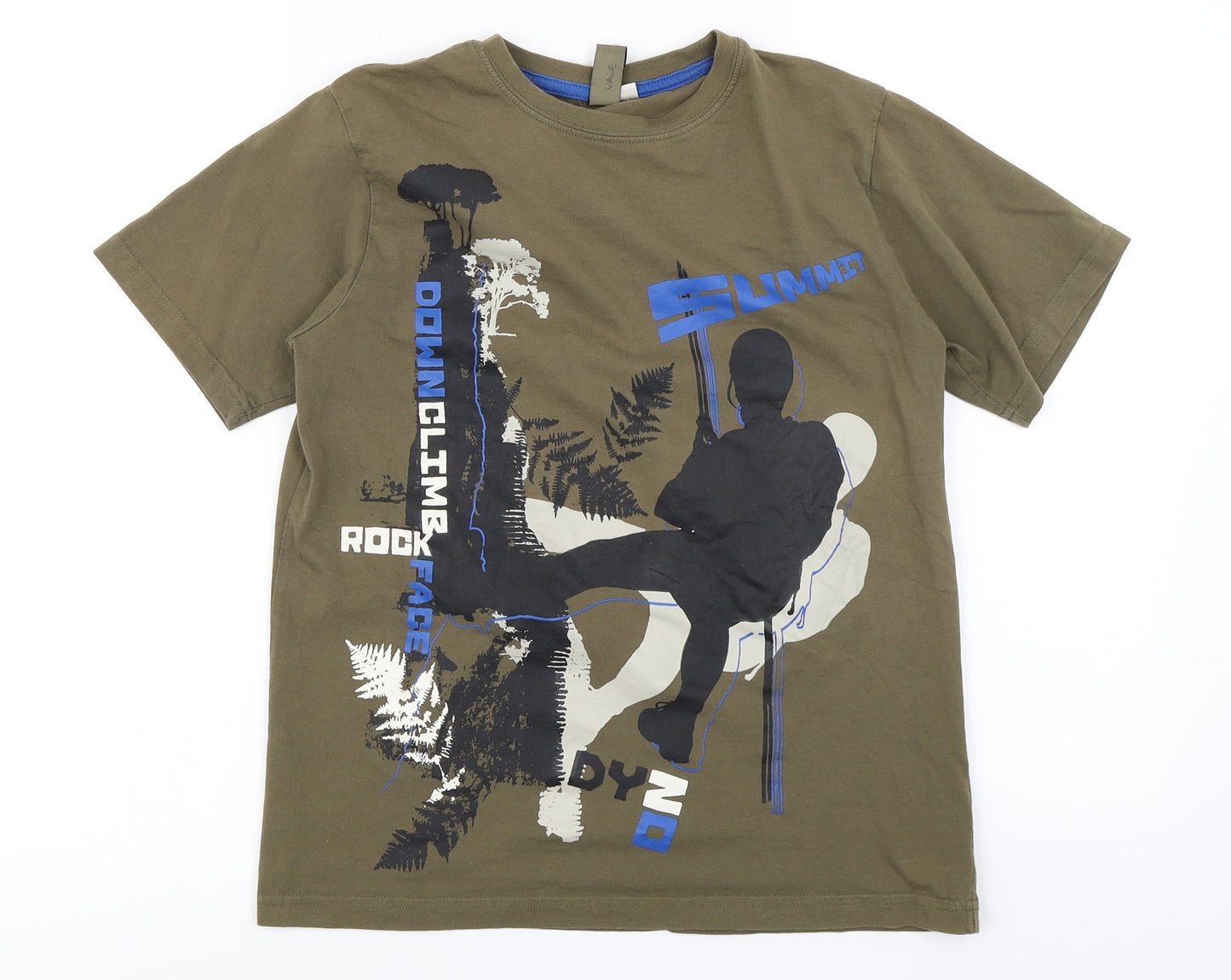 Urban Outlaws Boys Green   Basic T-Shirt Size 11-12 Years