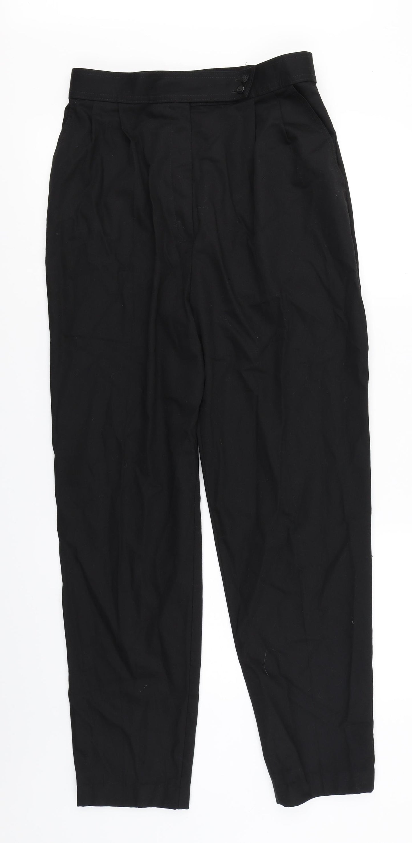 St Michael Womens Black   Trousers  Size 16 L29 in