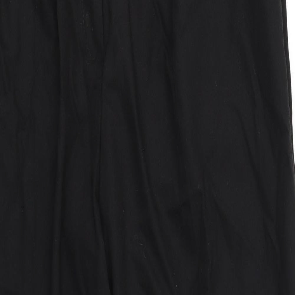St Michael Womens Black   Trousers  Size 16 L29 in