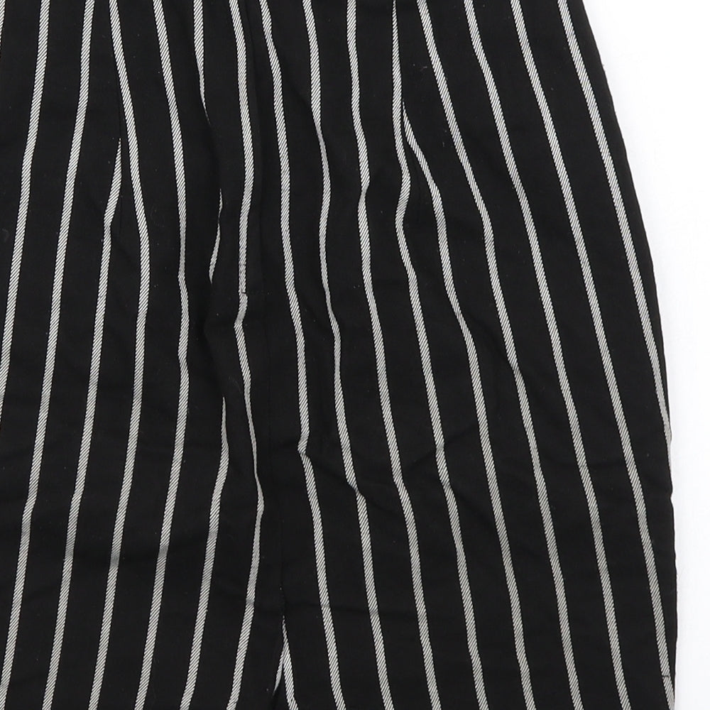 Miss Selfridge Womens Black Striped  Straight & Pencil Skirt Size 24 in