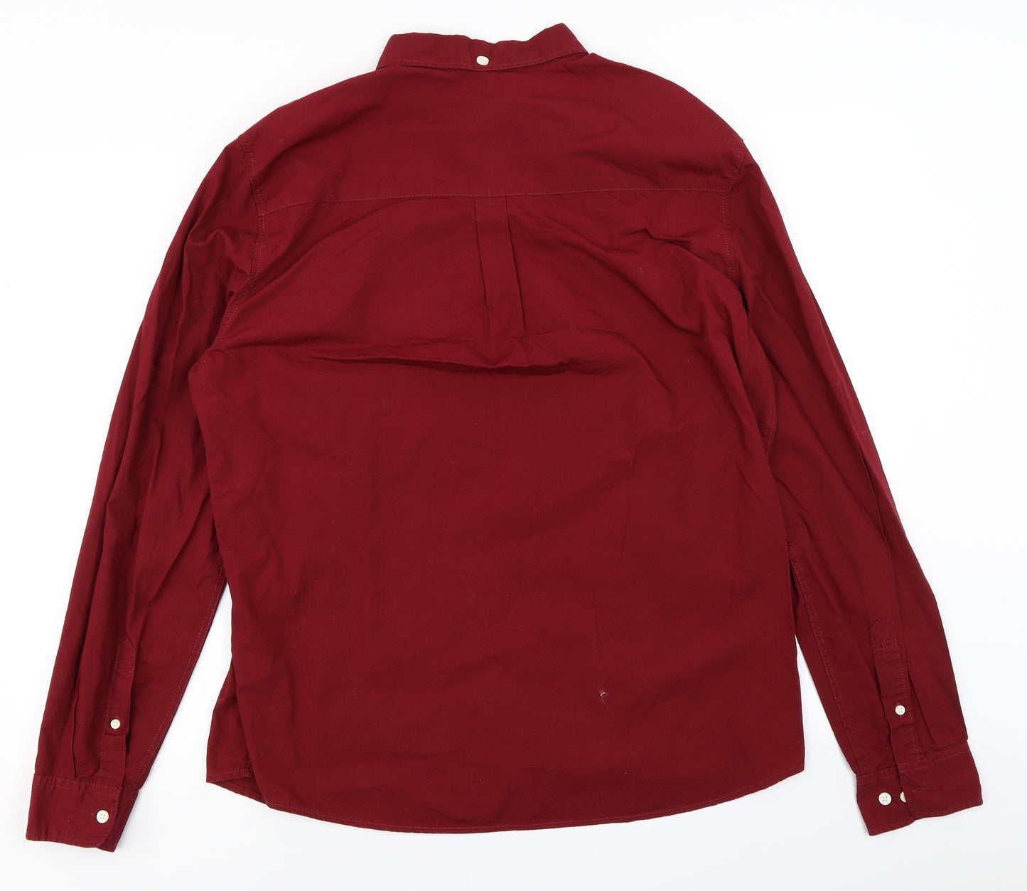 Divided Mens Red    Dress Shirt Size L