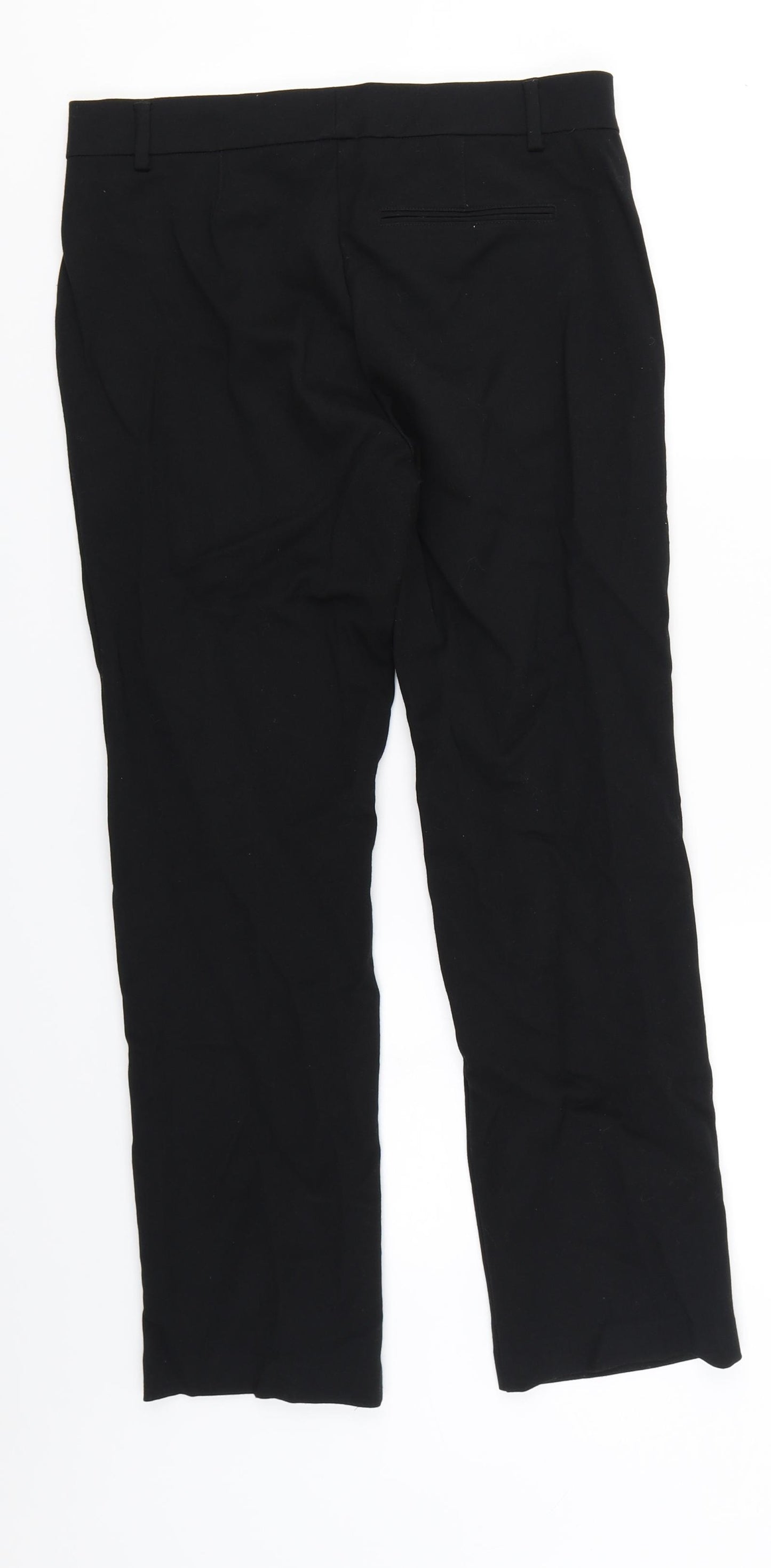 M&S Womens Black   Trousers  Size 10 L25 in