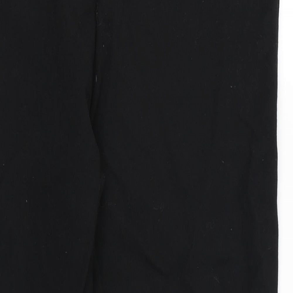 M&S Womens Black   Trousers  Size 10 L25 in