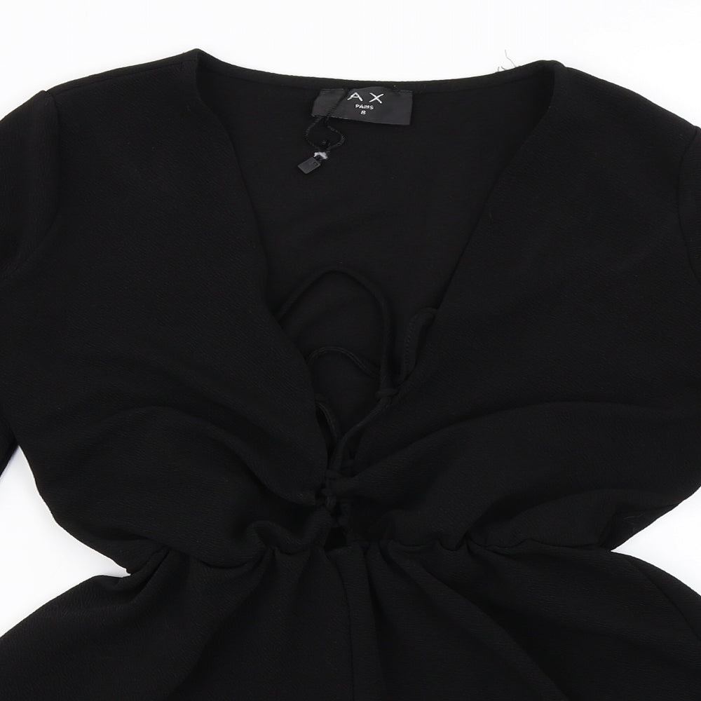 AX Paris Womens Black   Playsuit One-Piece Size 8