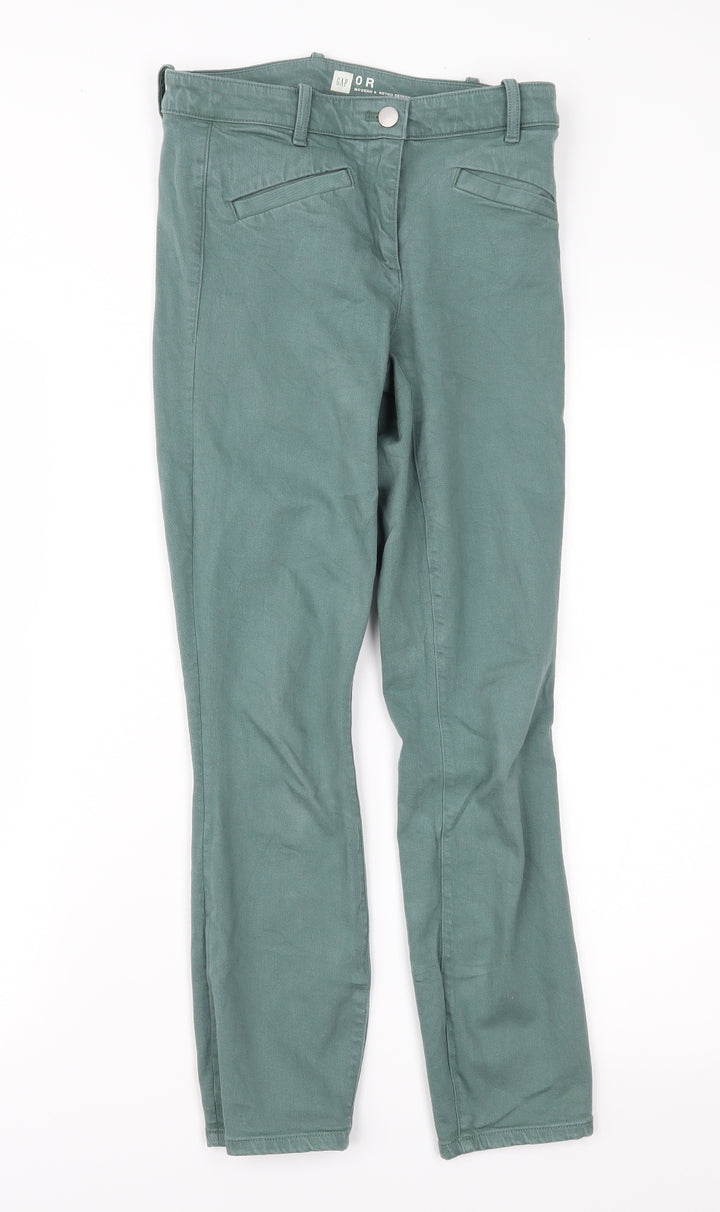 Gap Womens Green Denim Skinny Jeans Size 26 in L26 in