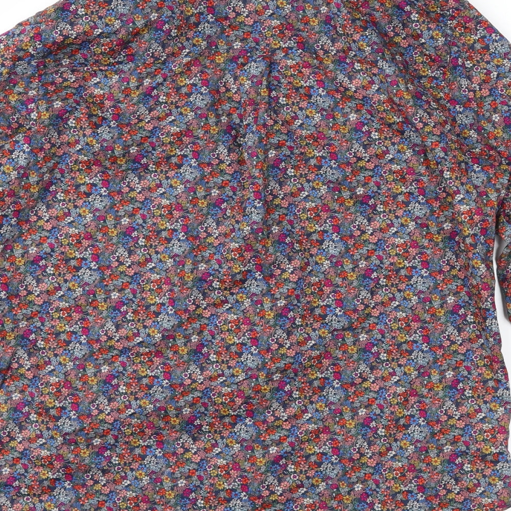 Gap Womens Multicoloured Floral  Basic Button-Up Size XS