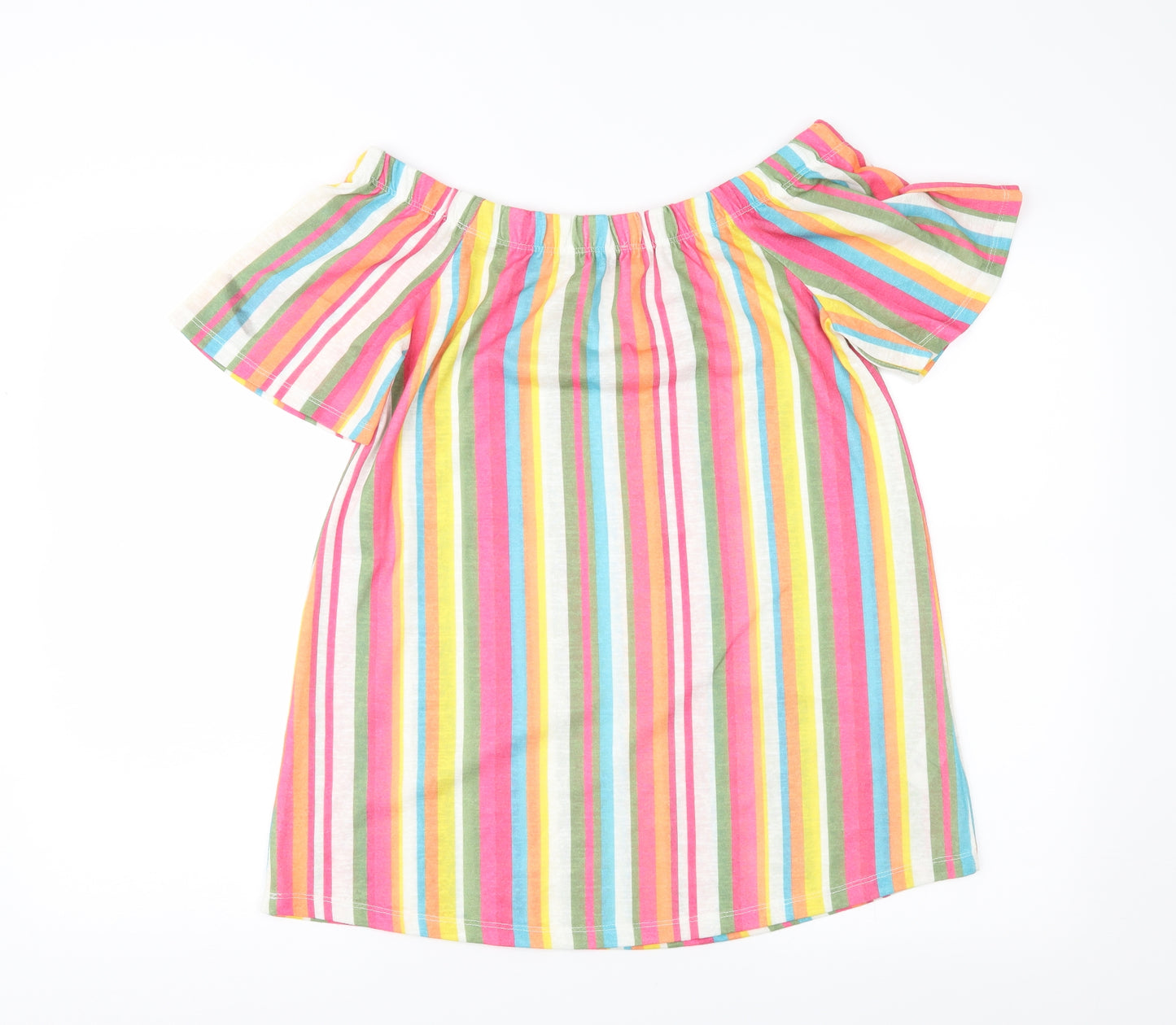 Papaya Womens Multicoloured Striped  Basic Blouse Size 10