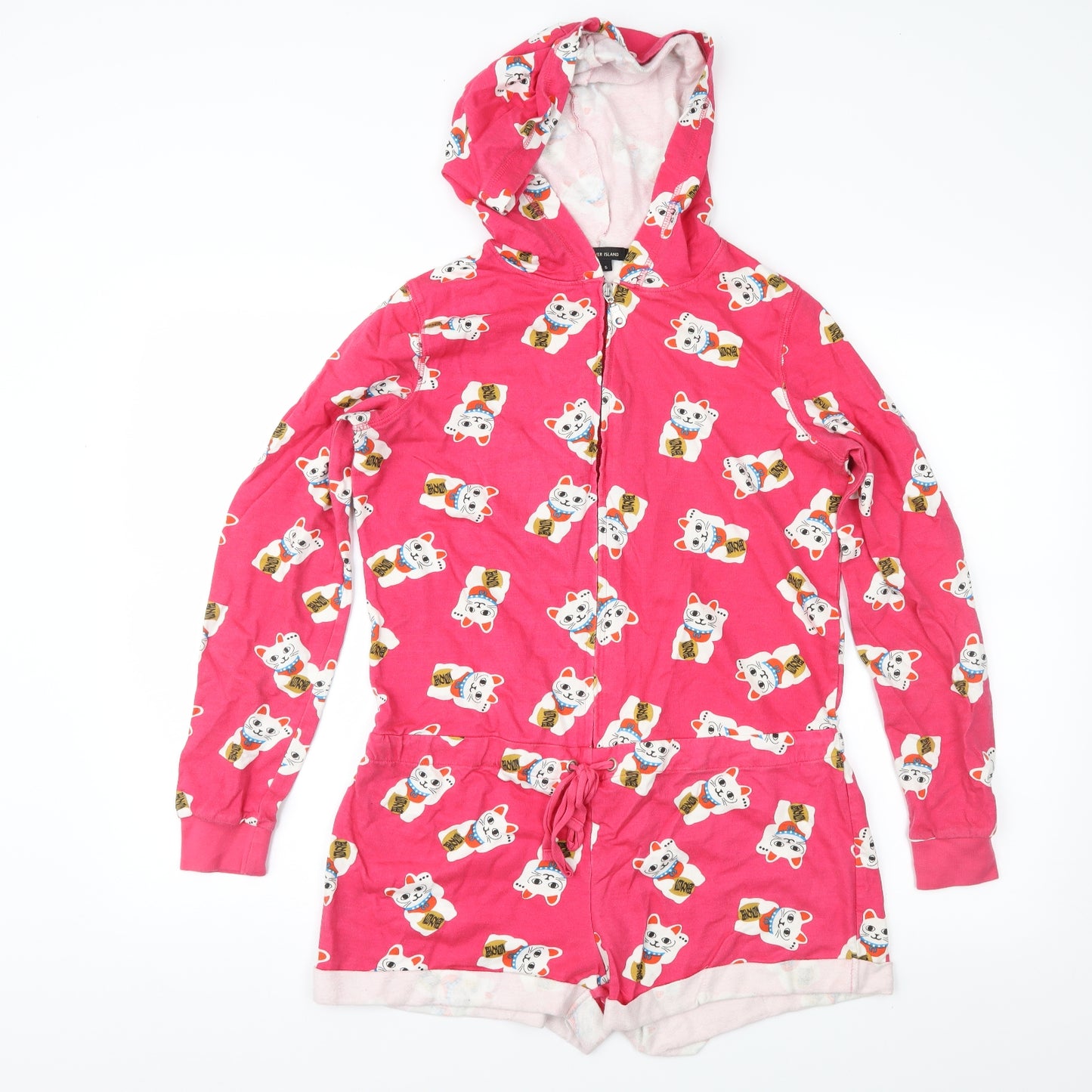River Island Womens Pink Geometric   One Piece Size S