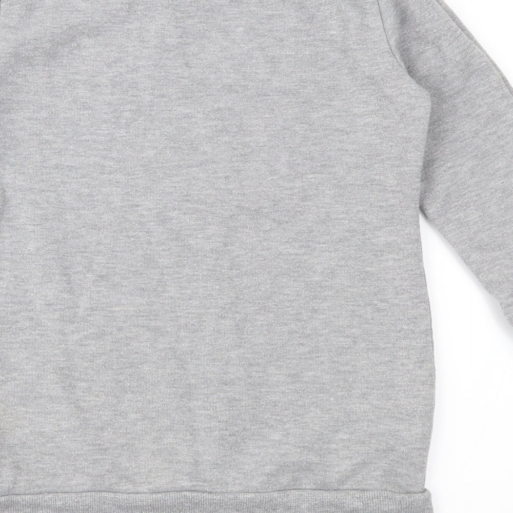 Matalan Girls Grey   Pullover Sweatshirt Size 12-13 Years