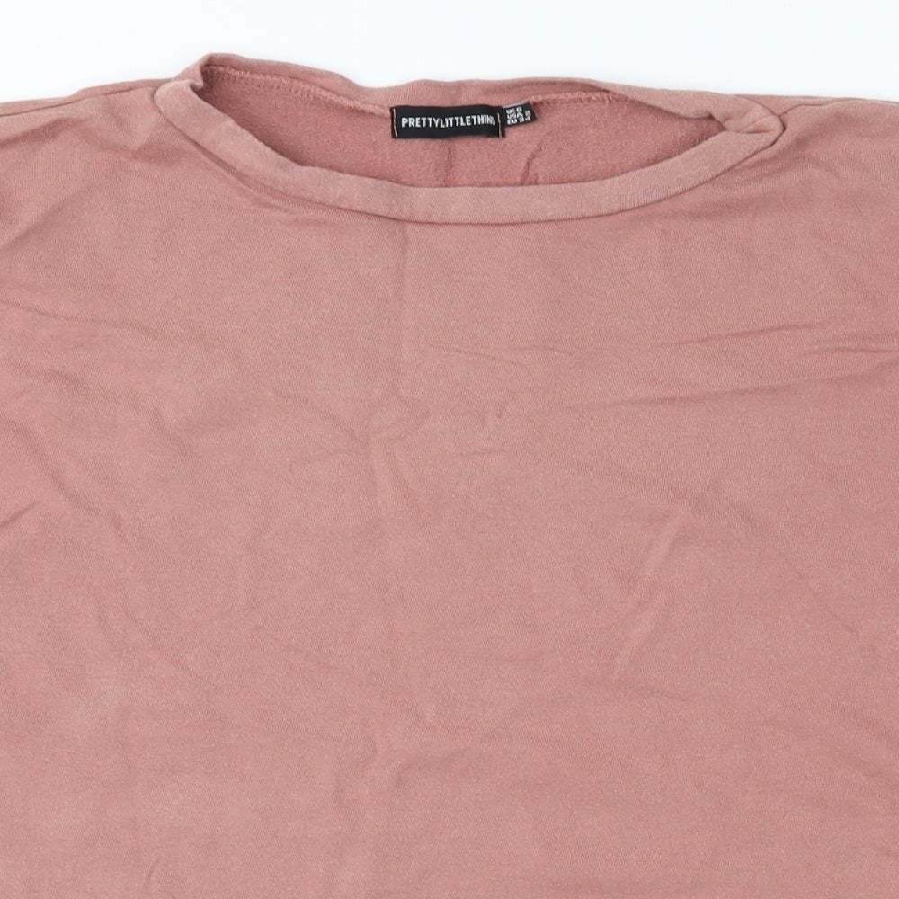 PRETTYLITTLETHING Womens Pink   Pullover Sweatshirt Size 6