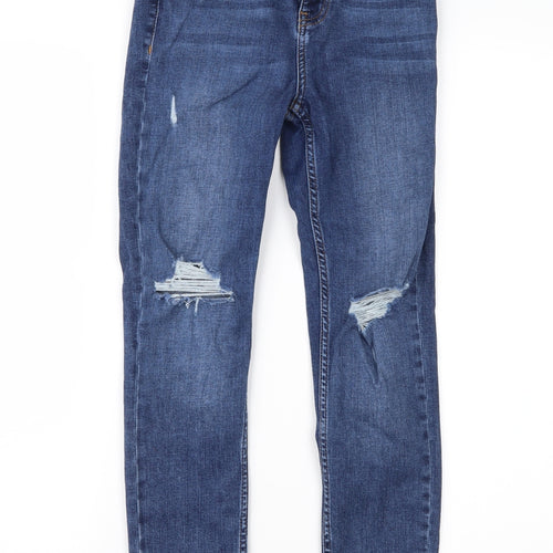 Topshop Womens Blue  Denim Skinny Jeans Size 26 in L30 in