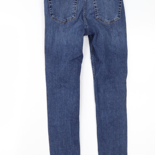 Topshop Womens Blue  Denim Skinny Jeans Size 26 in L30 in