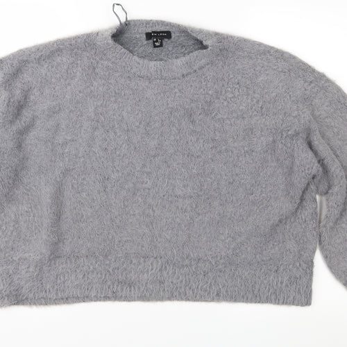 New Look Womens Grey  Knit Pullover Jumper Size L