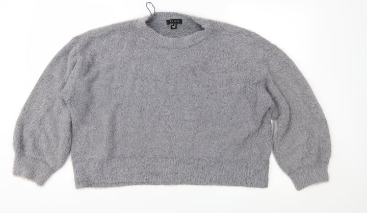 New Look Womens Grey  Knit Pullover Jumper Size L