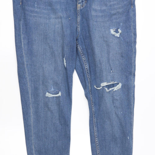 Marks and Spencer Womens Blue  Denim Skinny Jeans Size 20 L28 in
