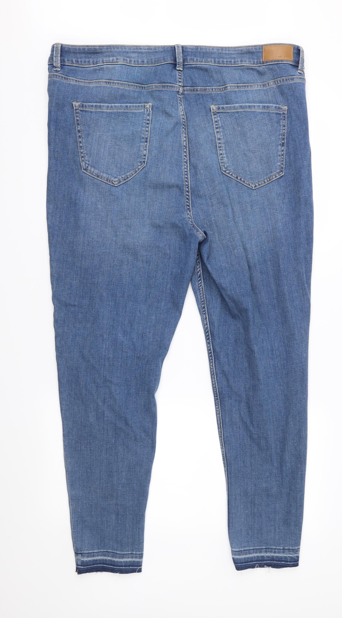 Marks and Spencer Womens Blue  Denim Skinny Jeans Size 20 L28 in