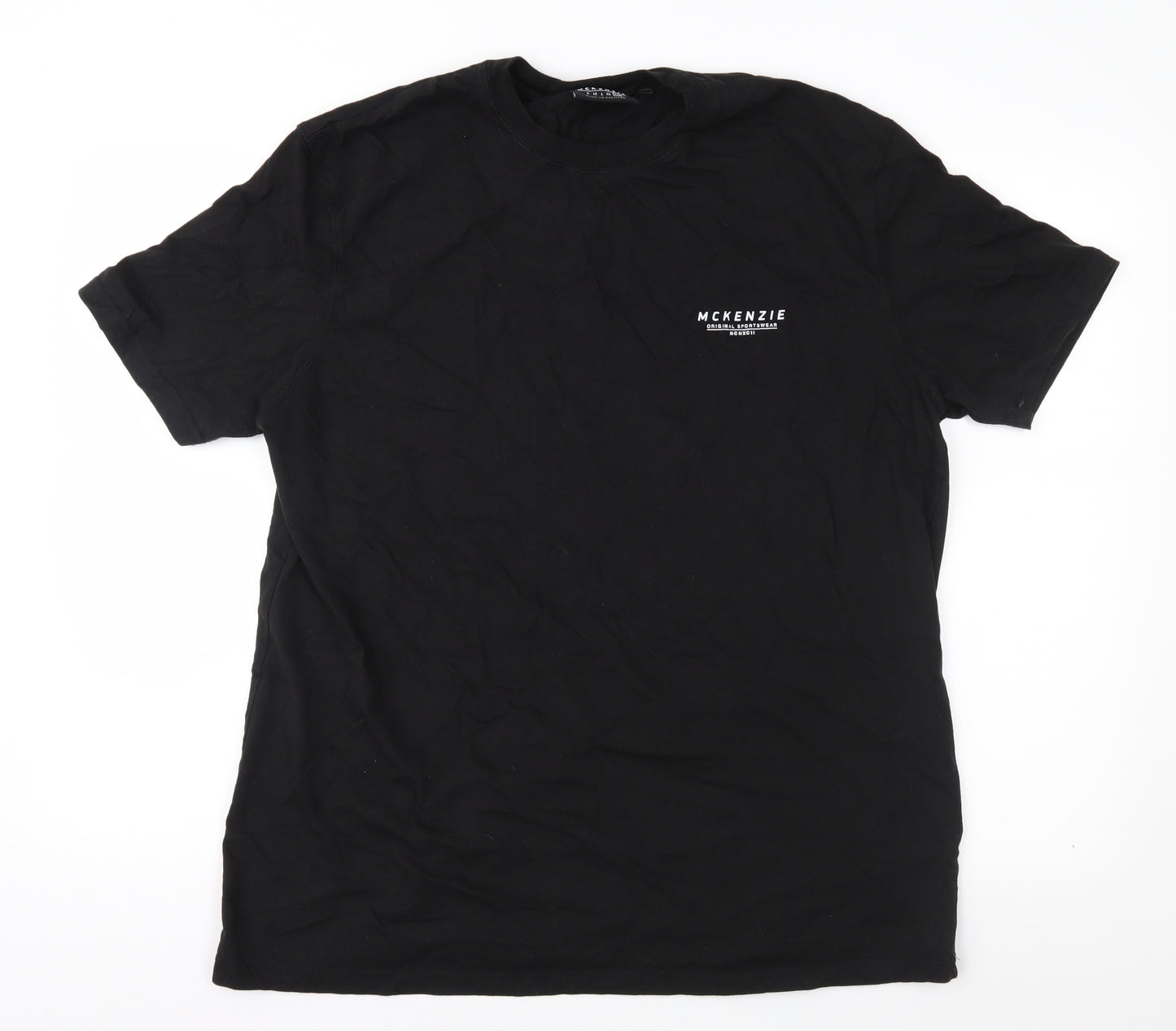 McKenzie Mens Black  Jersey  T-Shirt Size 2XL