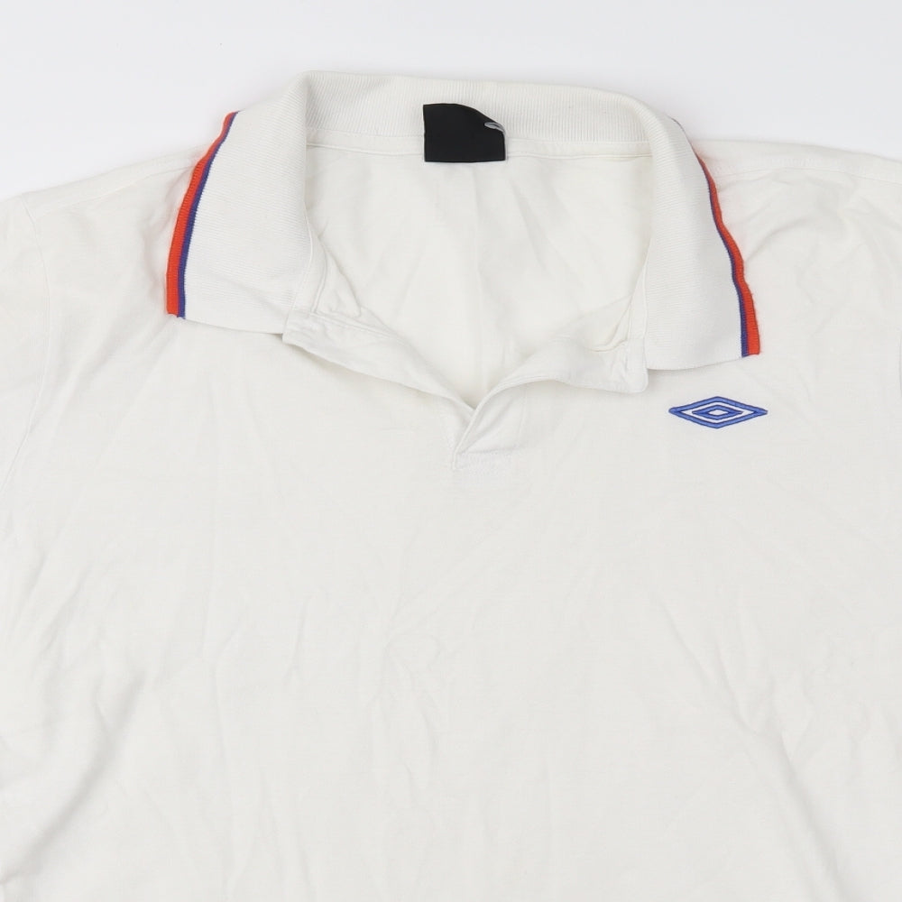 Umbro Mens White    Polo Size XL