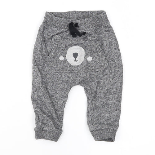 George Boys Grey   Jogger Trousers Size 3-6 Months