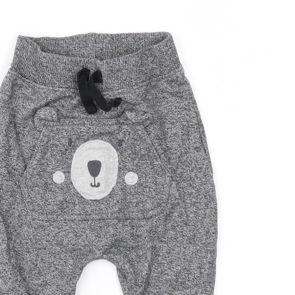 George Boys Grey   Jogger Trousers Size 3-6 Months
