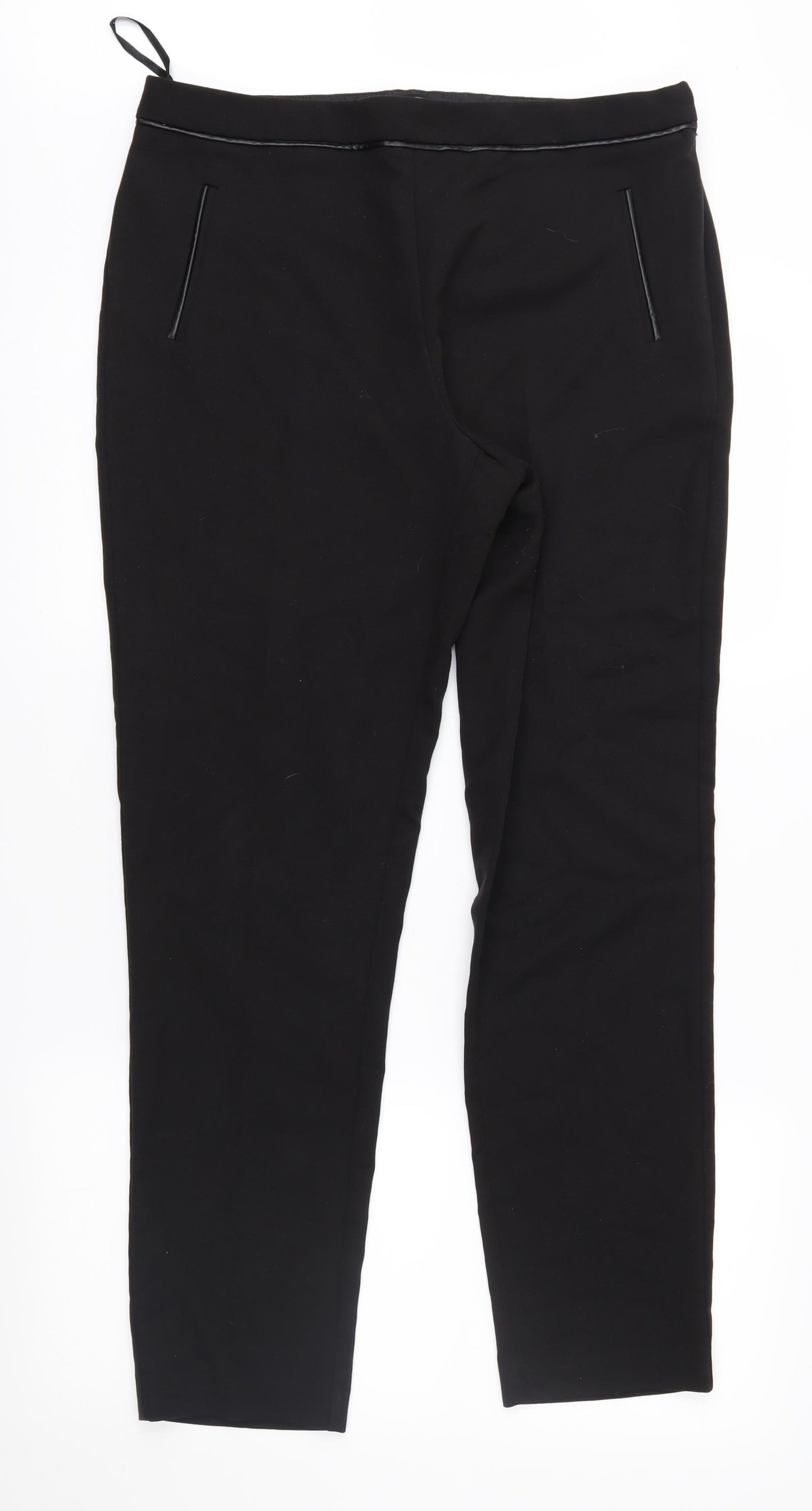F&F Womens Black   Trousers  Size 12 L29 in