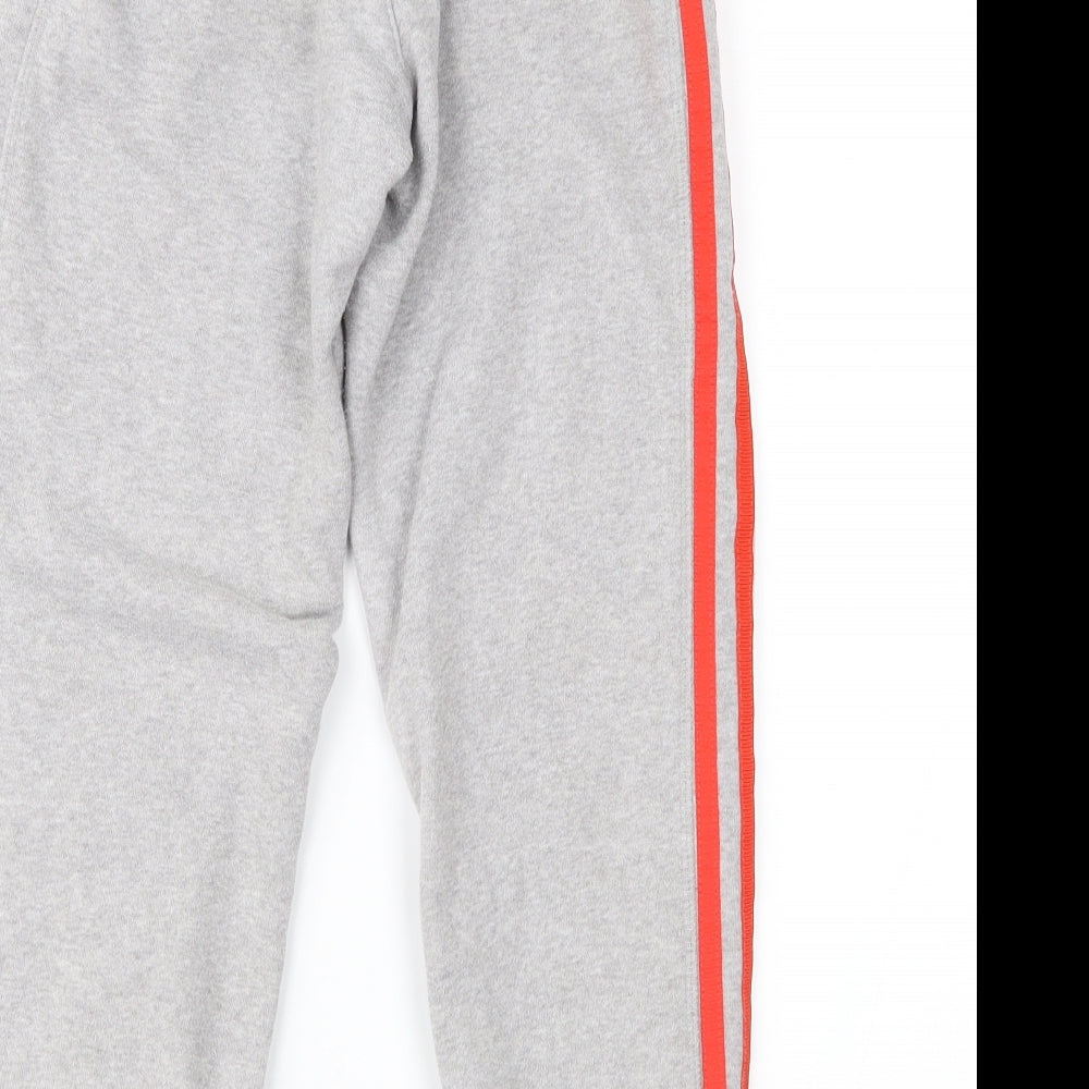 adidas Boys Grey Geometric  Jogger Trousers Size 7-8 Years