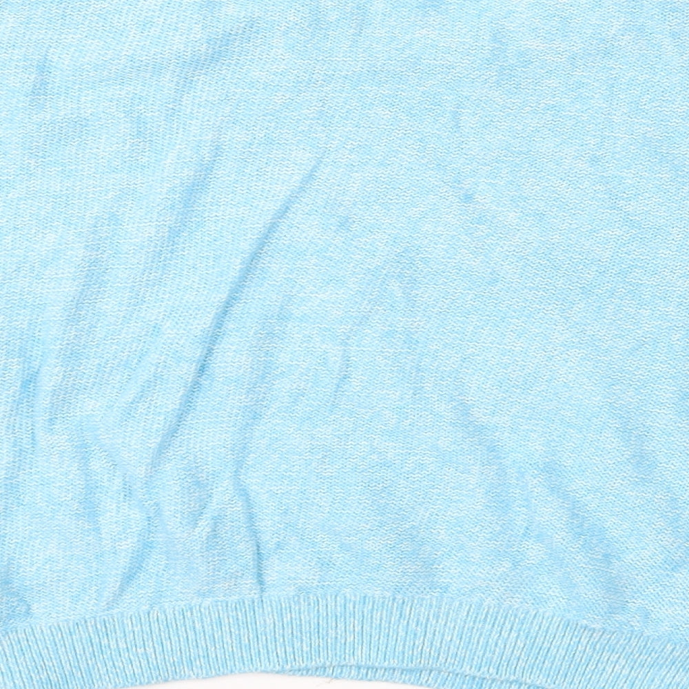 Topshop Womens Blue  Knit Pullover Jumper Size 8
