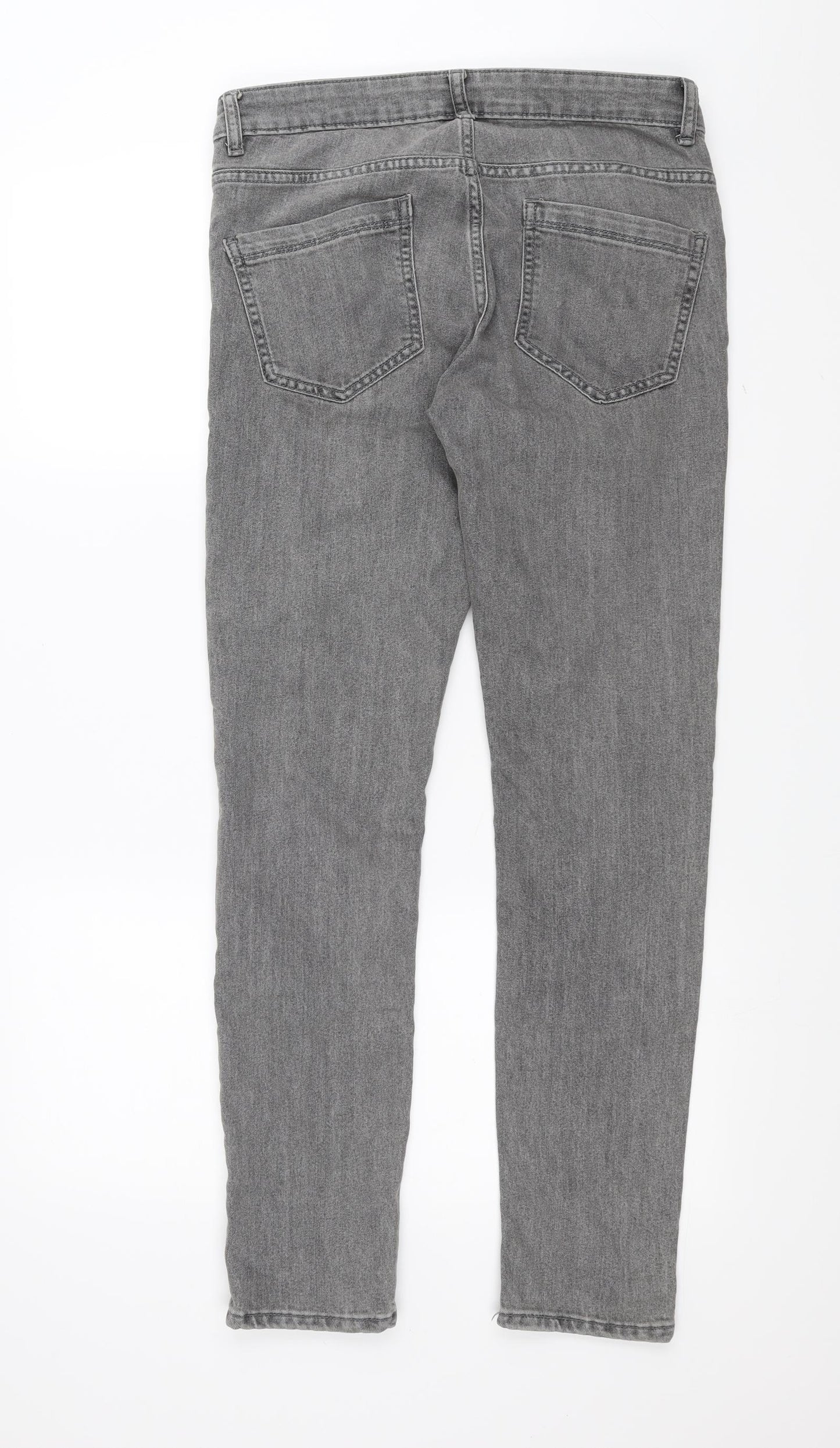 Primark Mens Grey  Denim Skinny Jeans Size 32 in L32 in