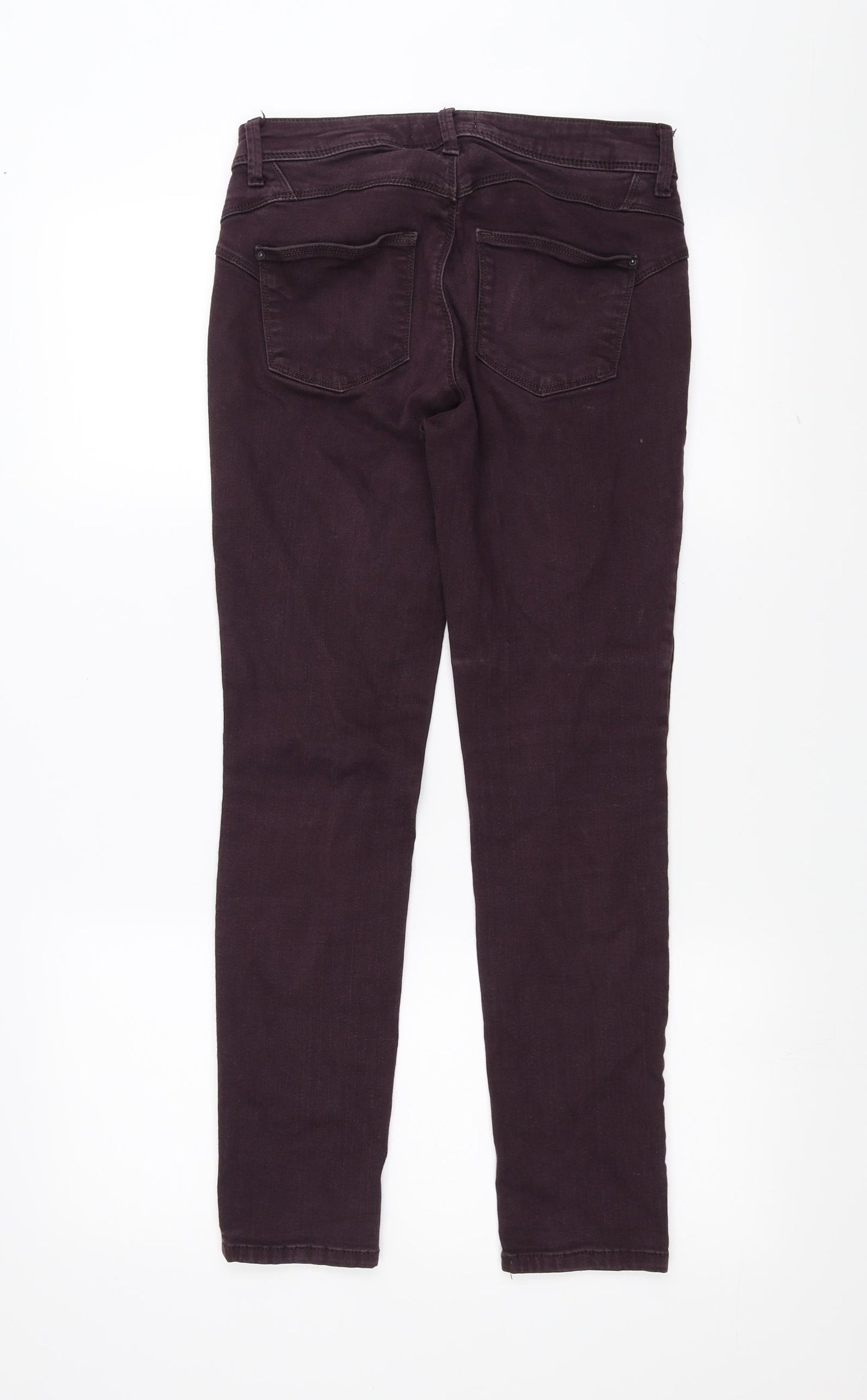 Marks and Spencer Womens Purple  Denim Skinny Jeans Size 10 L27 in - sculpt & lift