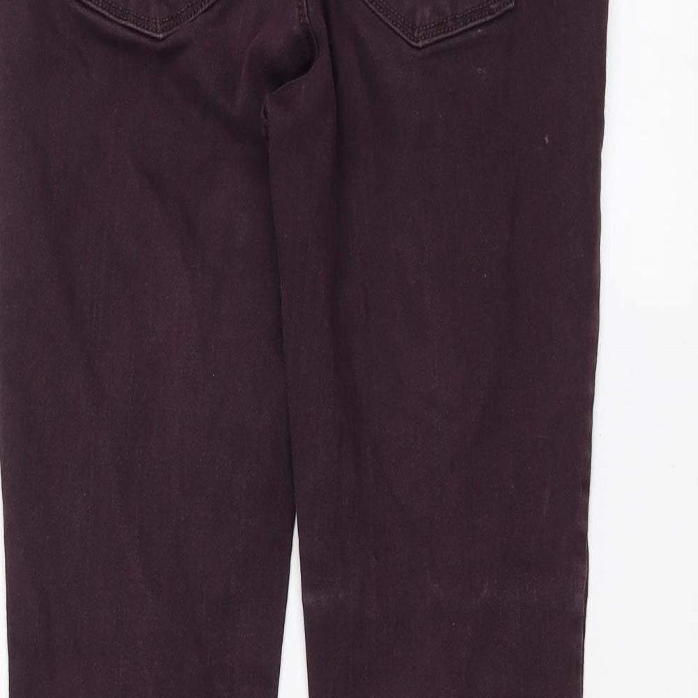 Marks and Spencer Womens Purple  Denim Skinny Jeans Size 10 L27 in - sculpt & lift