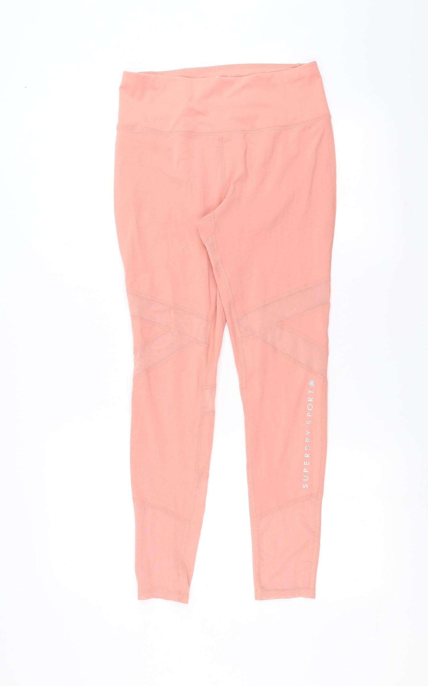 Superdry Womens Pink   Compression Leggings Size 12 L28 in