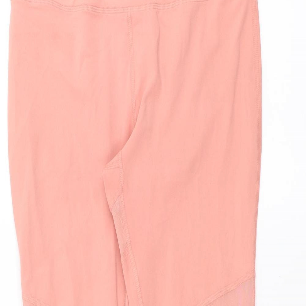 Superdry Womens Pink   Compression Leggings Size 12 L28 in