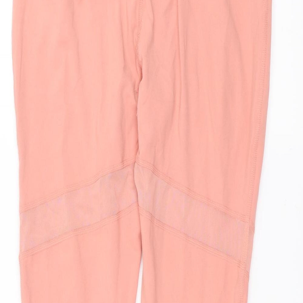 Superdry Womens Pink   Compression Leggings Size 12 L28 in