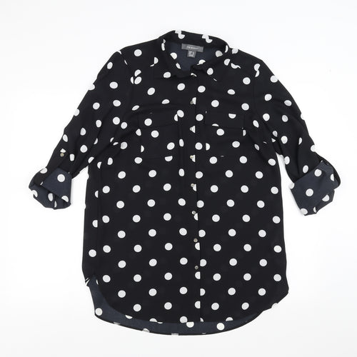 Primark Womens Black Polka Dot  Basic Blouse Size 12