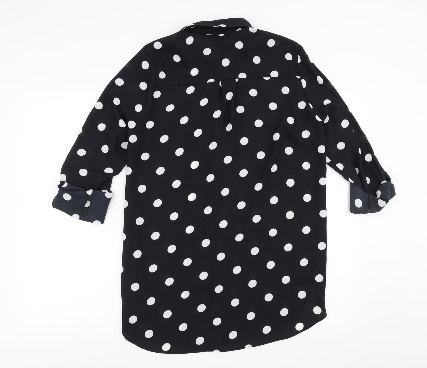 Primark Womens Black Polka Dot  Basic Blouse Size 12