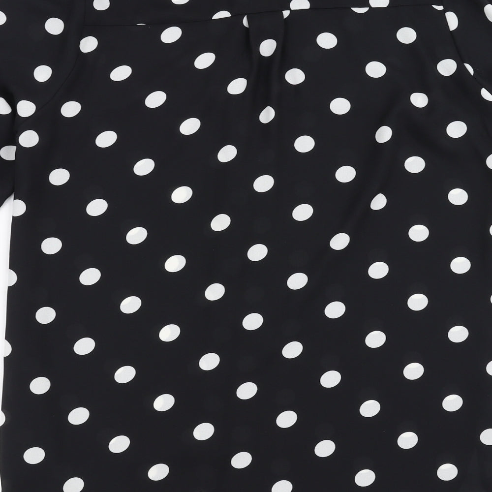Primark Womens Black Polka Dot  Basic Blouse Size 12