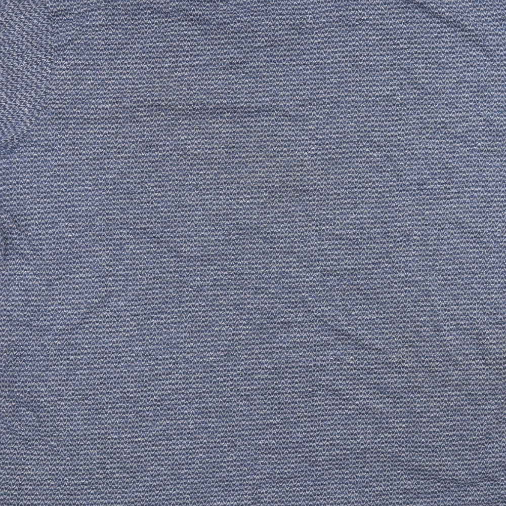 George Mens Blue Geometric   Polo Size XL