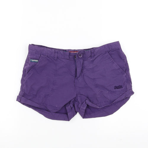 Superdry Womens Purple   Hot Pants Shorts Size XS