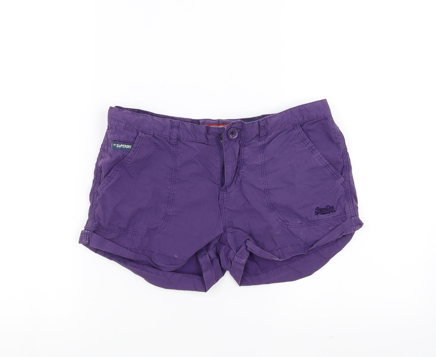 Superdry Womens Purple   Hot Pants Shorts Size XS