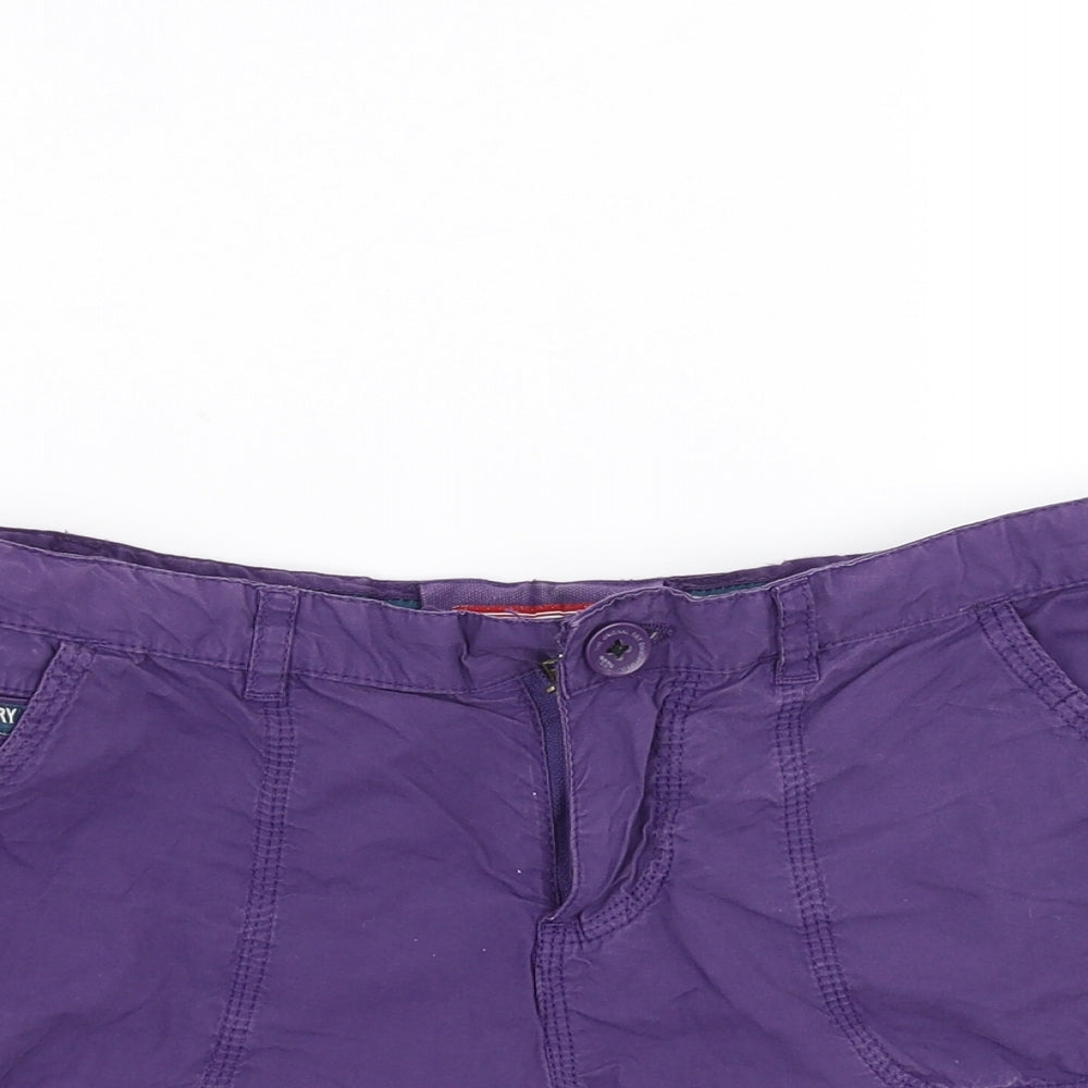 Superdry Womens Purple   Hot Pants Shorts Size XS