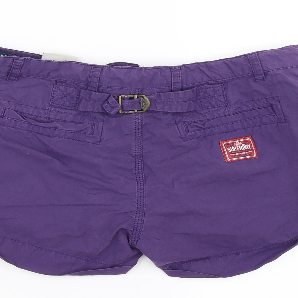 Superdry Womens Purple   Hot Pants Shorts Size XS