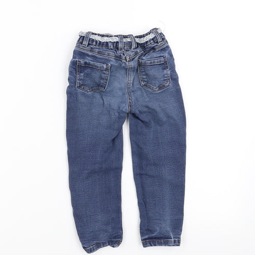 NEXT Girls Blue  Denim Straight Jeans Size 2-3 Years