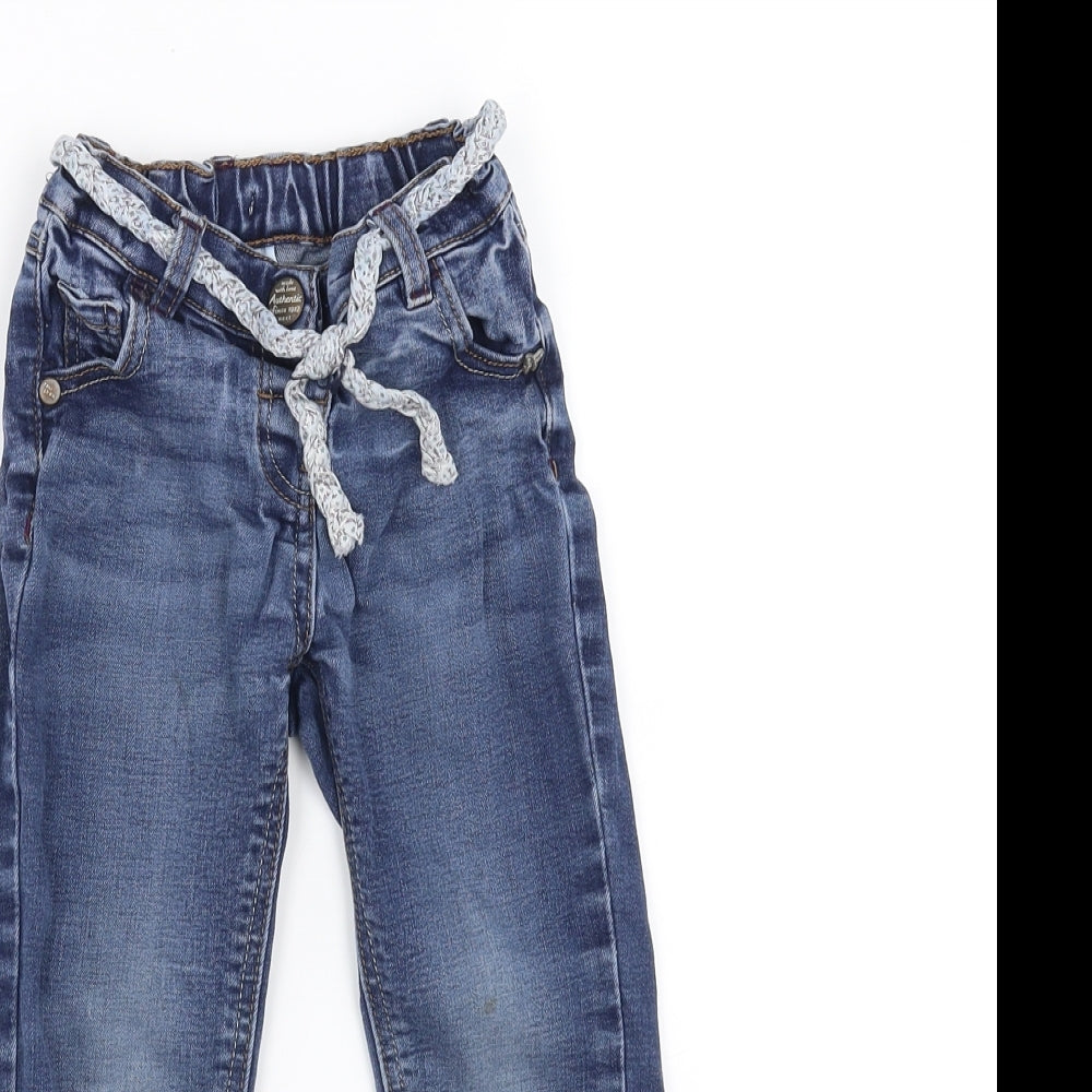 NEXT Girls Blue  Denim Straight Jeans Size 2-3 Years