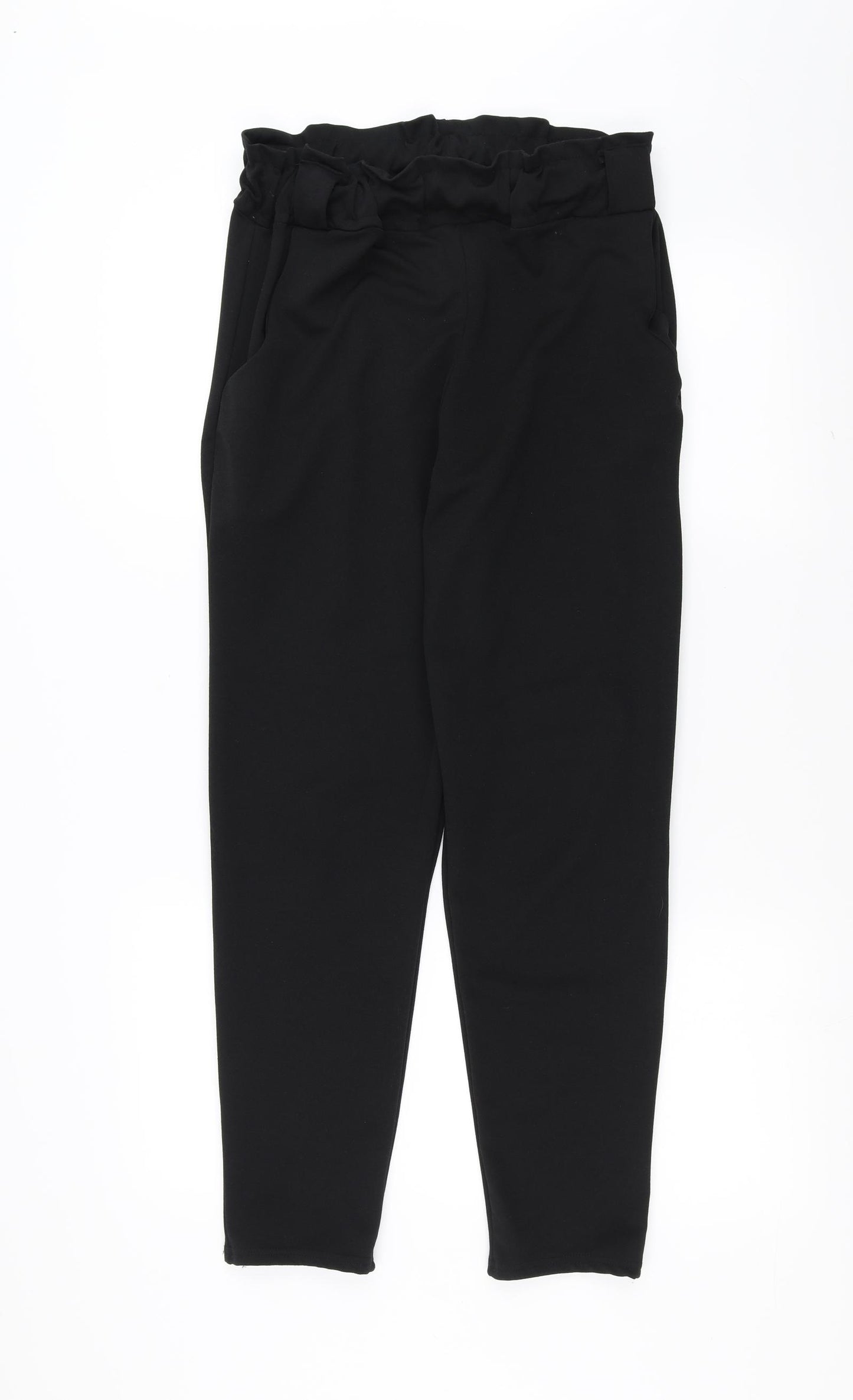 Quiz Womens Black   Trousers  Size 12 L28 in