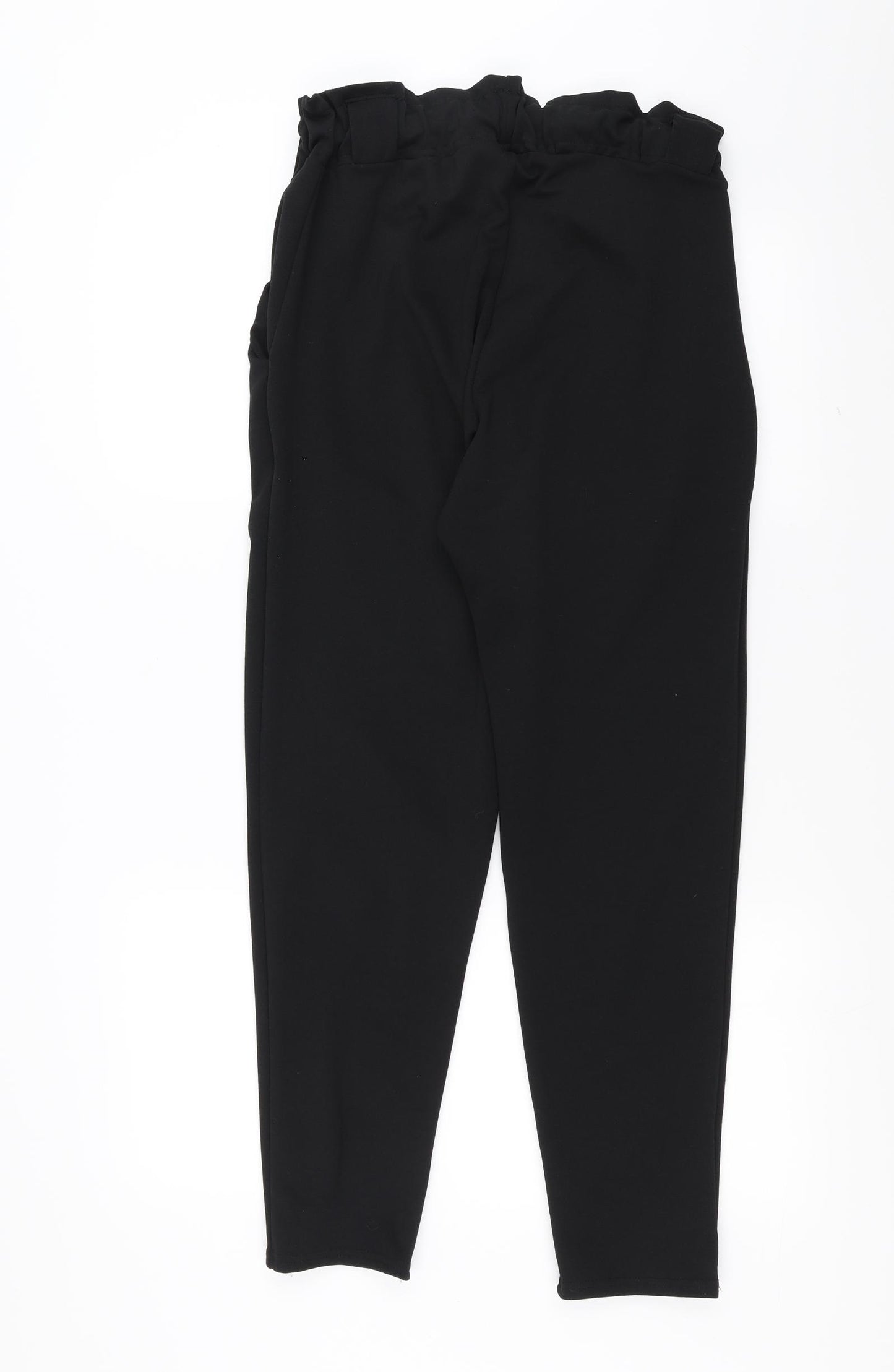 Quiz Womens Black   Trousers  Size 12 L28 in