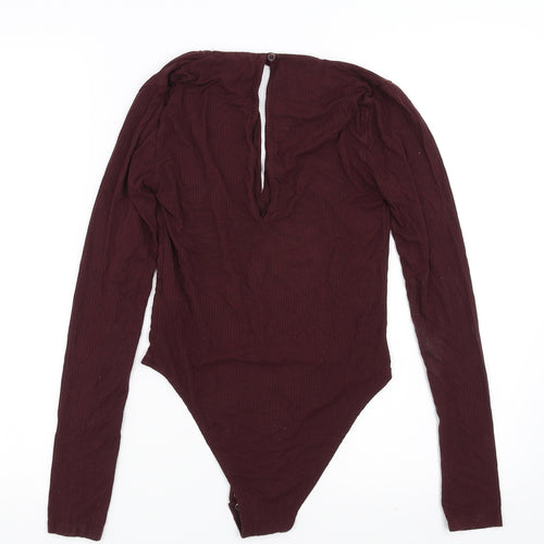 Topshop Womens Purple   Bodysuit One-Piece Size 8