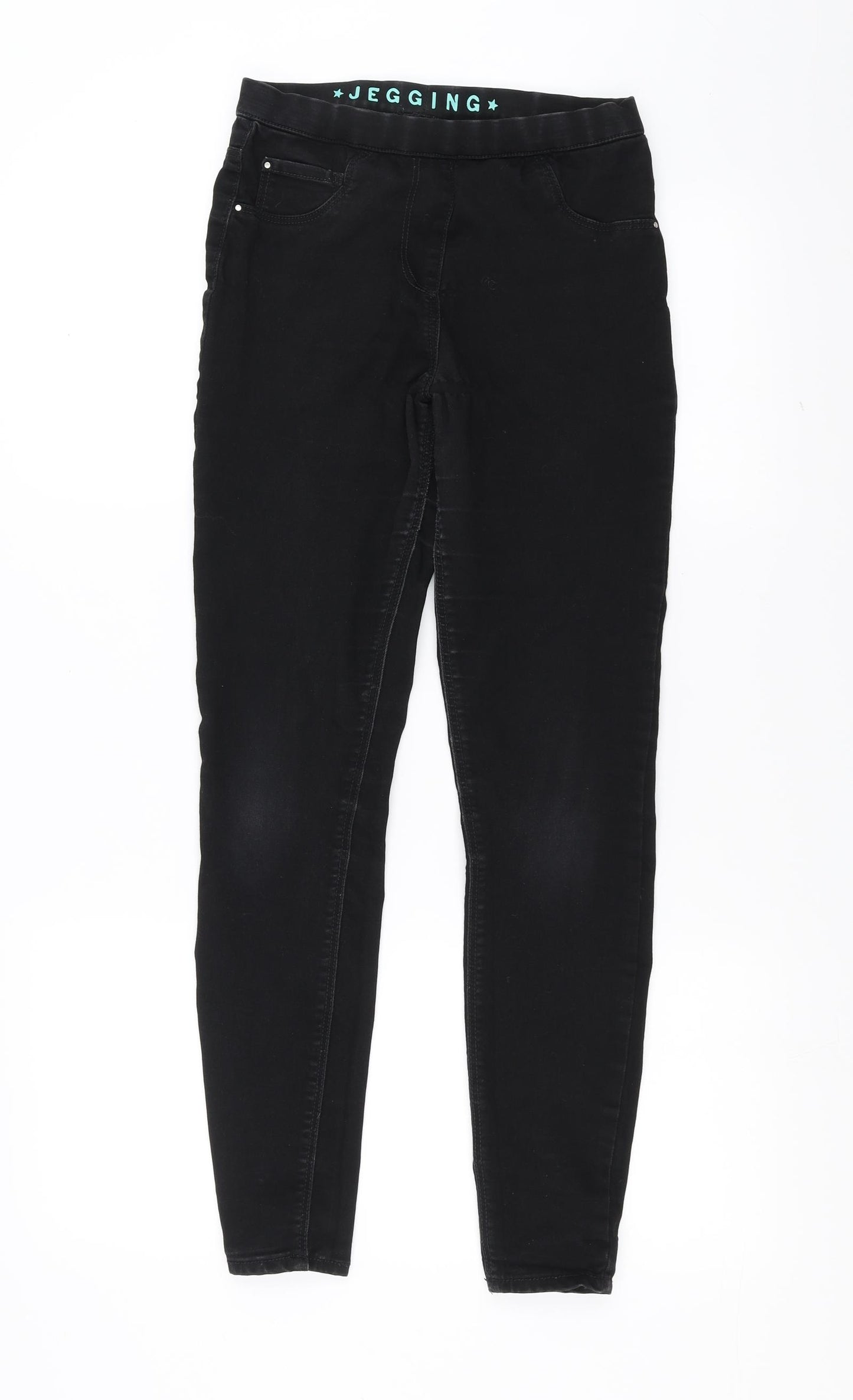 George Girls Black  Denim Jegging Jeans Size 12-13 Years