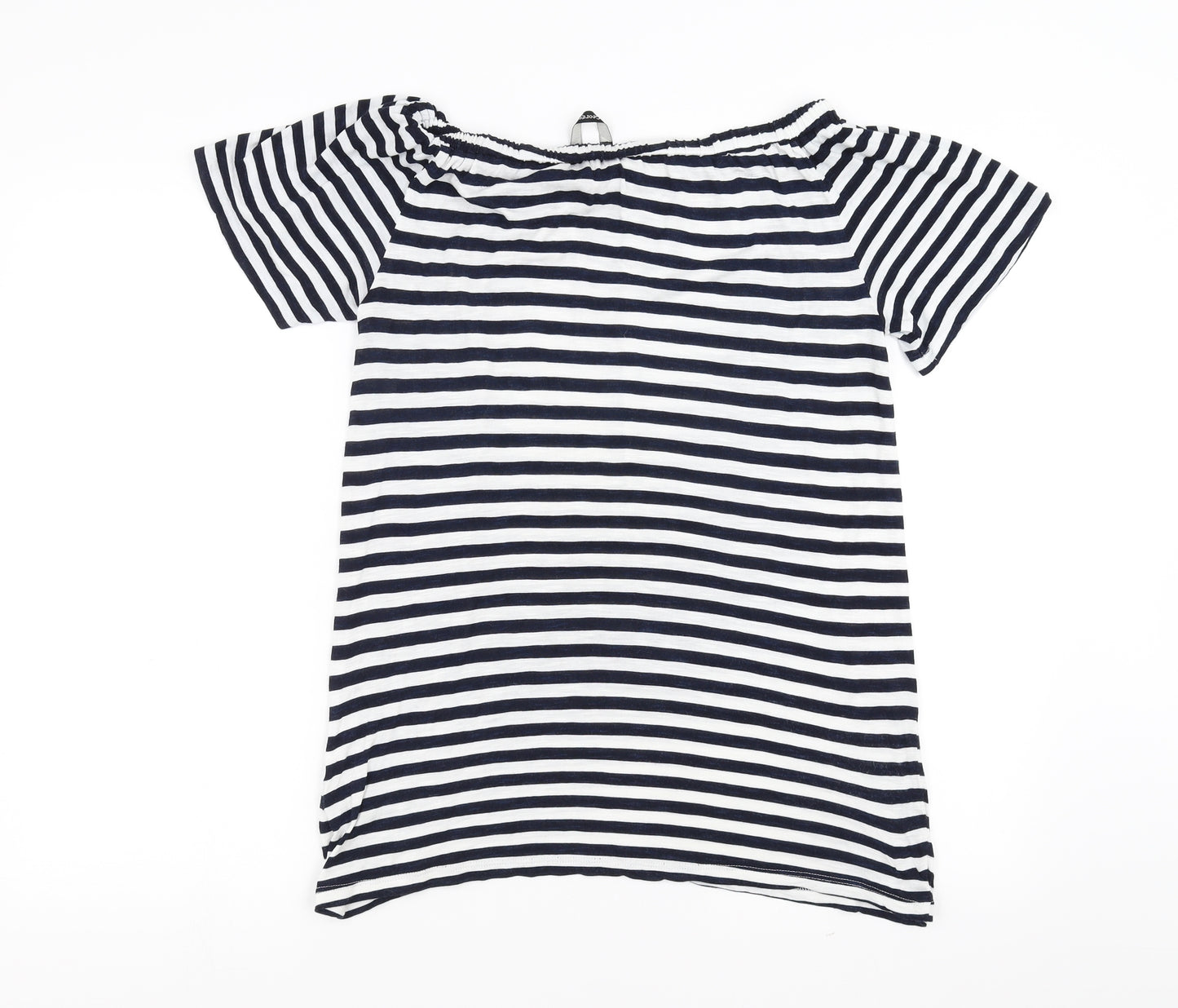 George Womens Blue Striped  Basic Blouse Size 12