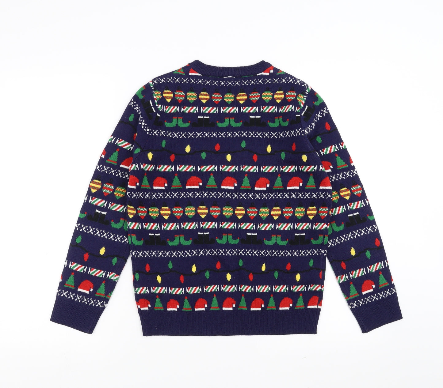 Marks and Spencer Boys Blue   Pullover Jumper Size 11-12 Years  - Christmas  Jumper